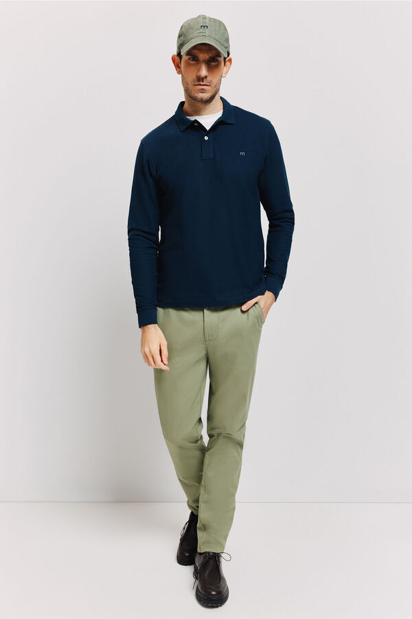 Milano Polo manga larga Navy