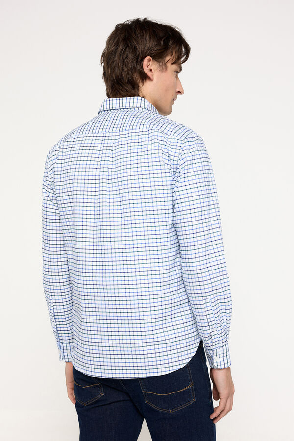 Pedro del Hierro Camisa Oxford PdH Cuadros Azul