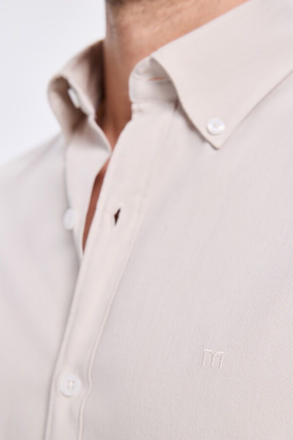 Milano Camisa Twill Lisa Bege