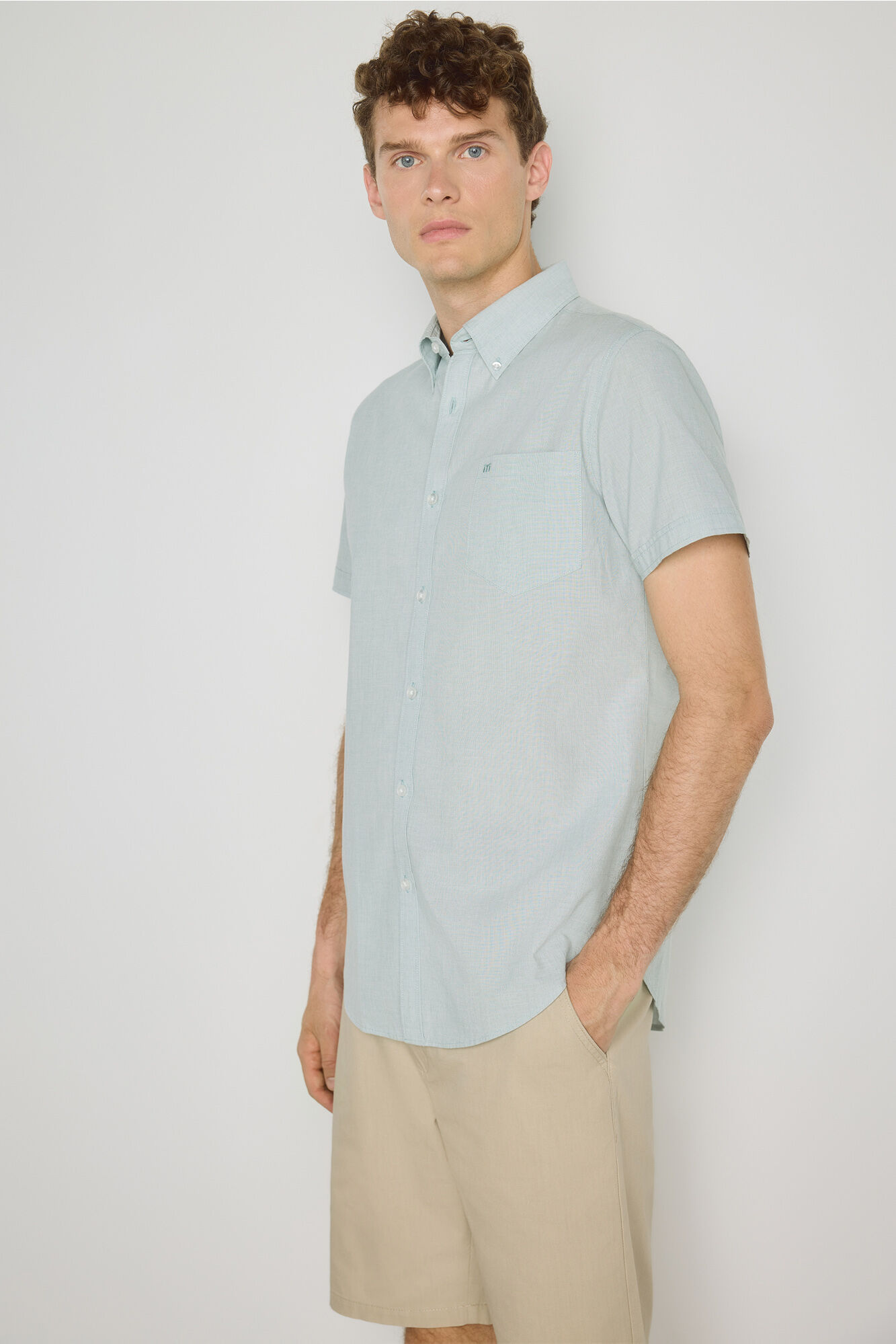 Milano Camisa lisa manga corta