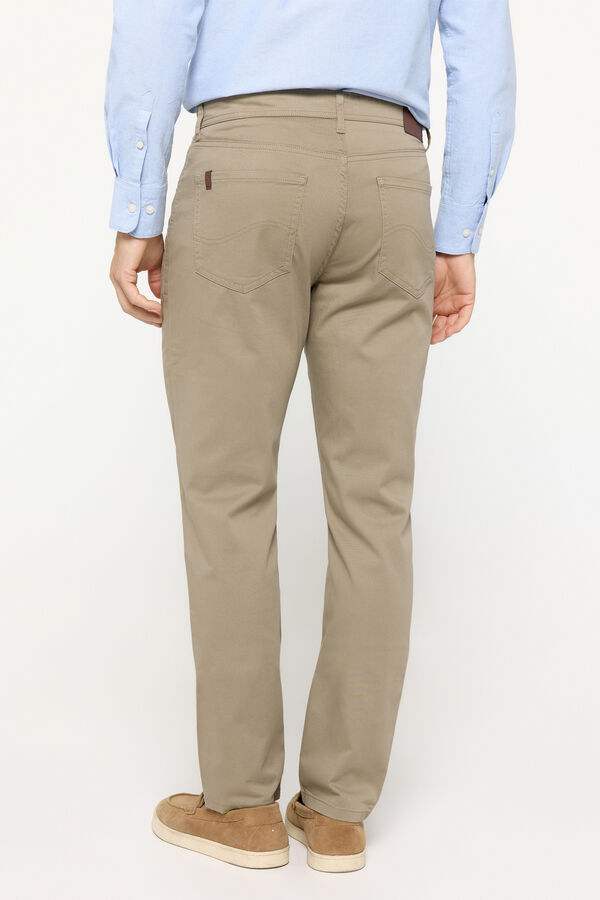 Fifty Outlet Pantalón 5 Bolsillos Slim Beige