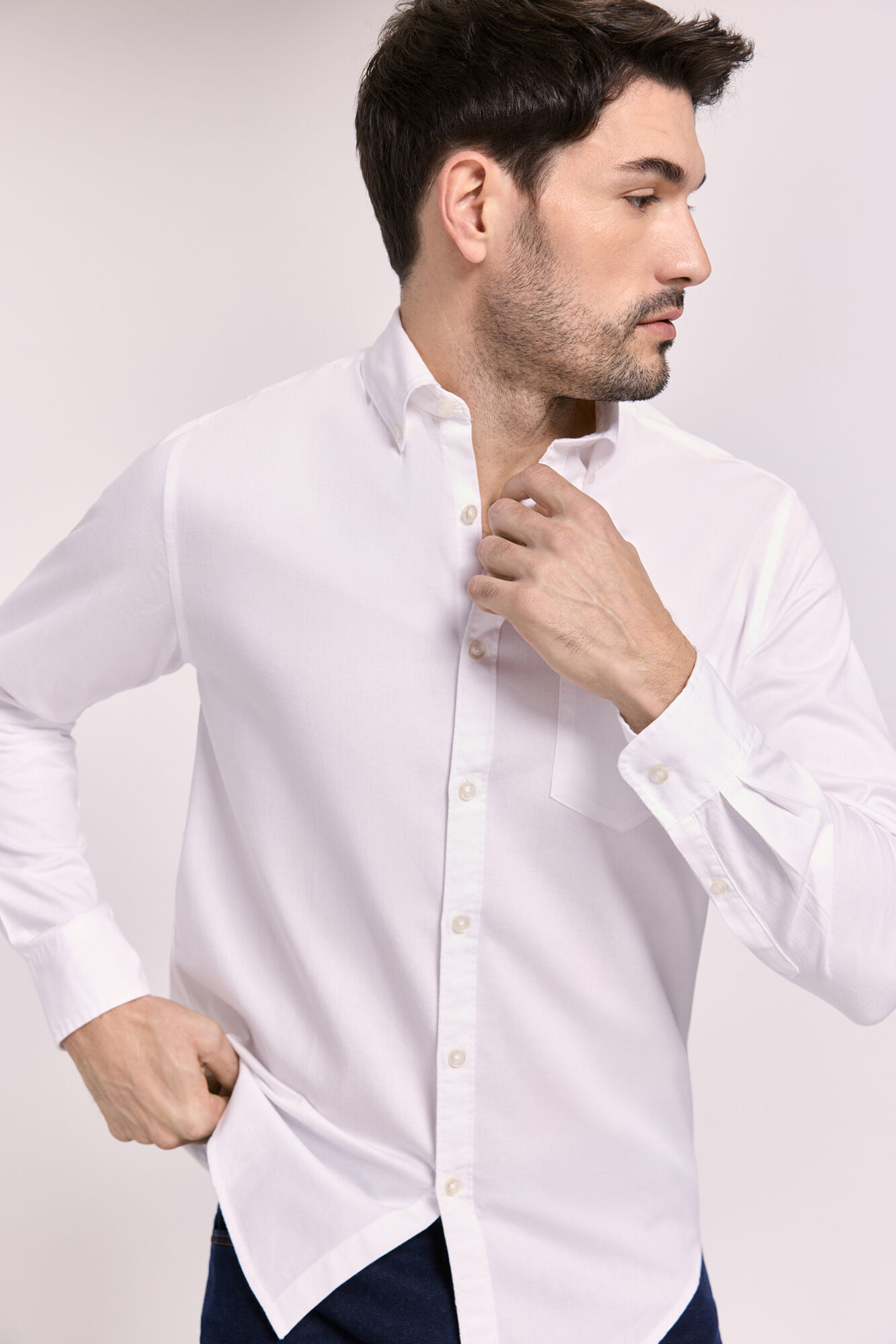 Milano Camisa lisa manga larga