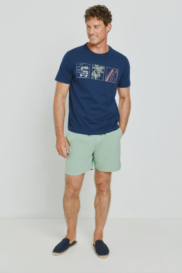 Milano T-shirt de manga curta Marinho