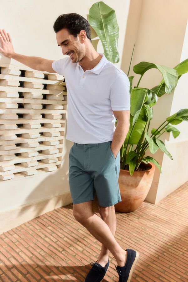 Milano Polo manga corta Blanco