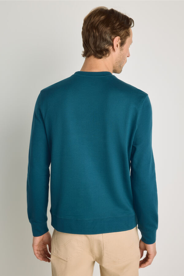 Springfield Sweatshirt gola redonda com logo Azul