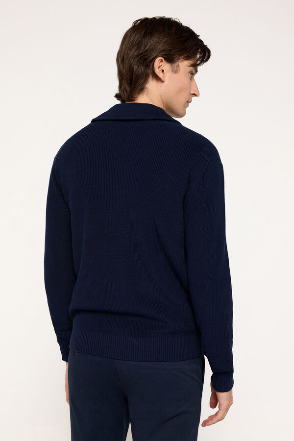 Milano Cardigan botões Marinho