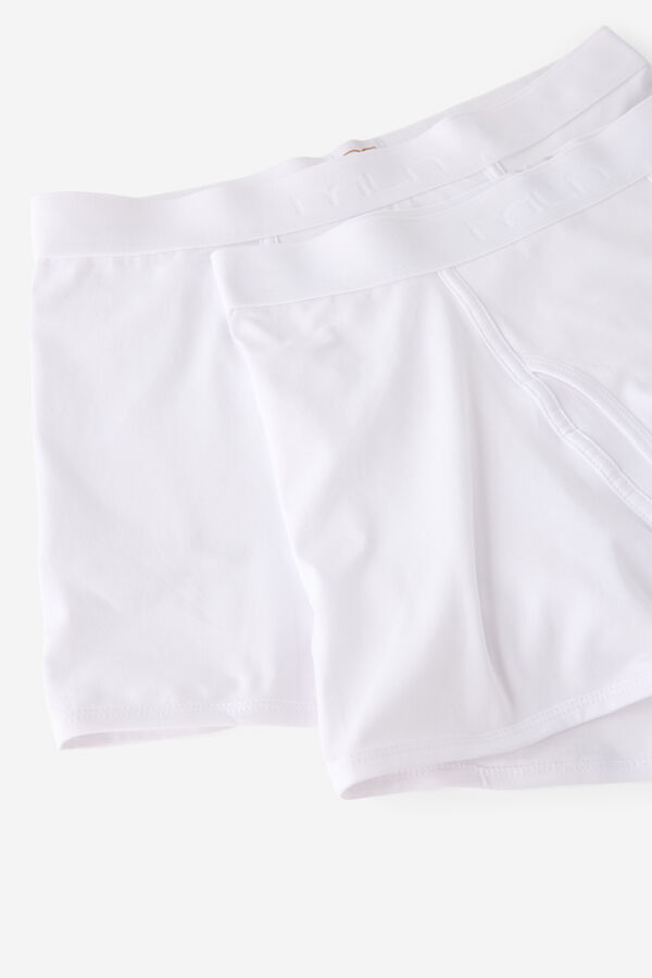 Milano Boxer Branco B&aacute;sico Branco