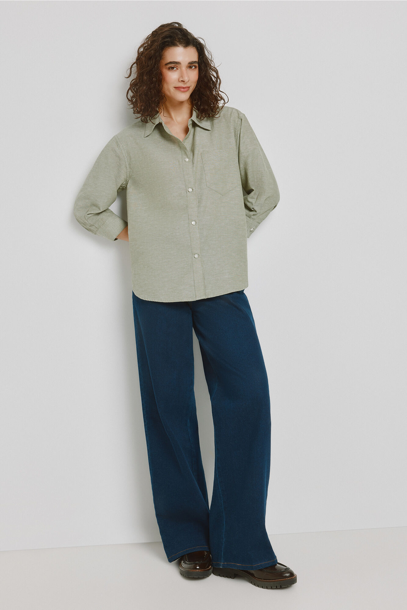 Milano Camisa gola camiseira