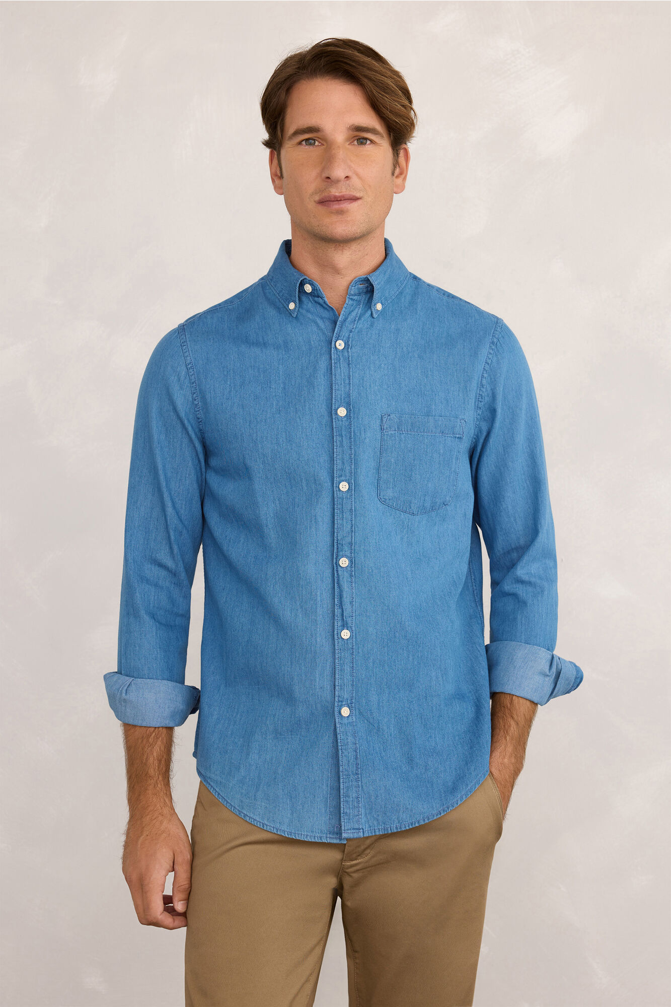 Milano Camisa esportiva denim