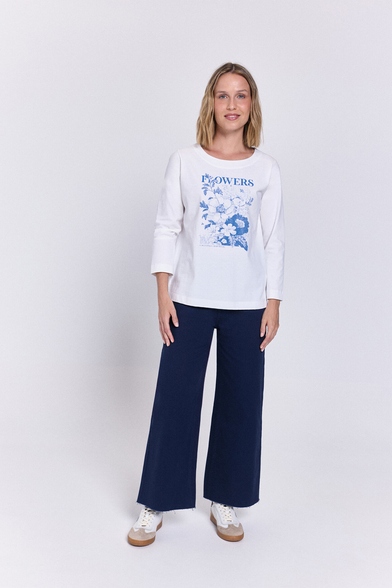 Milano Camiseta manga francesa de algodon