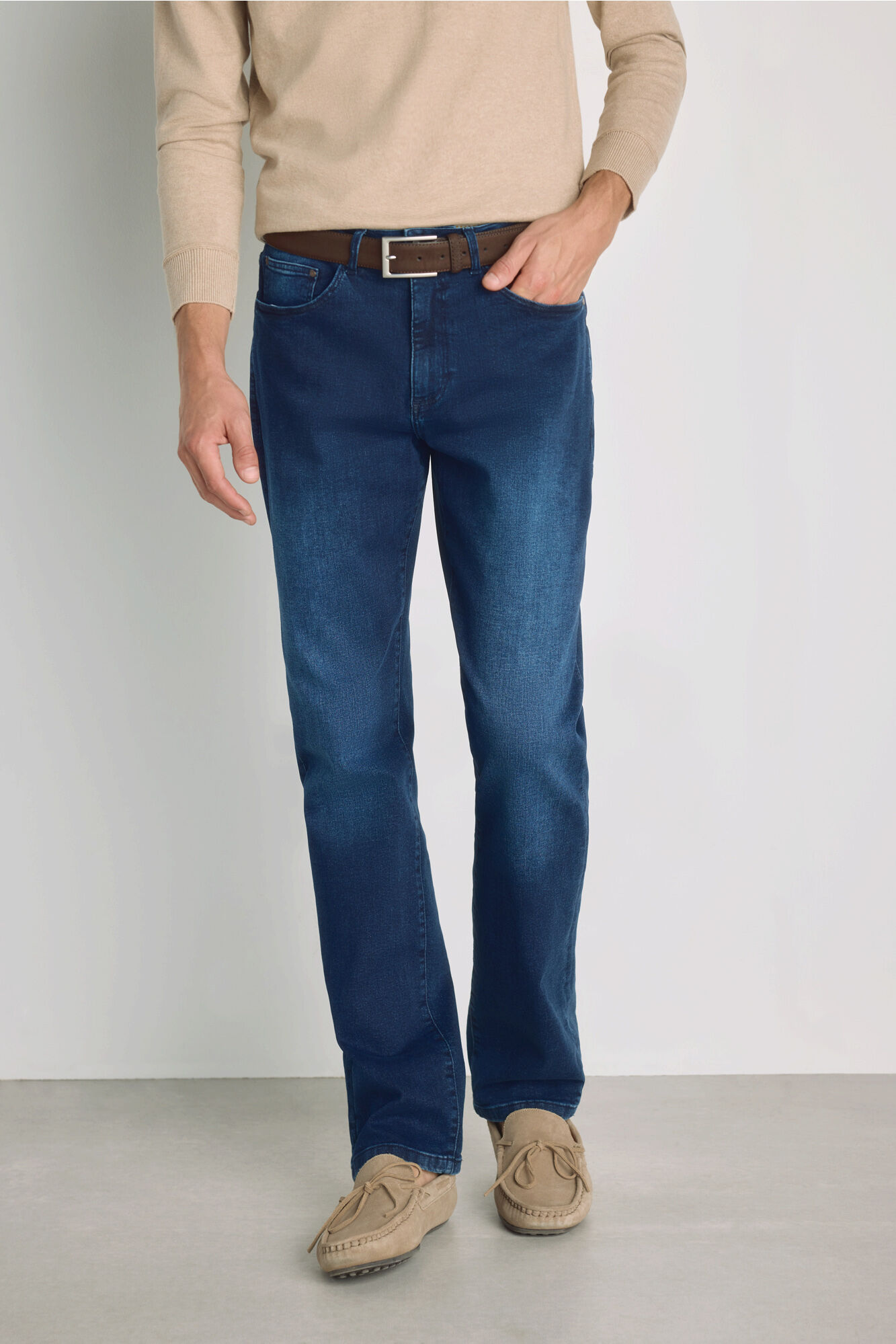 Milano Cal&ccedil;a jeans de corte reto