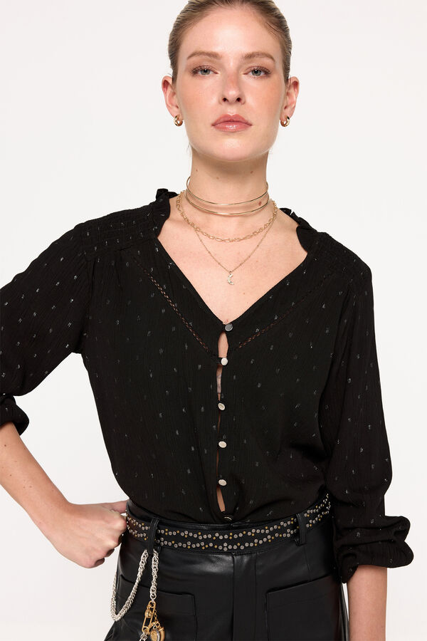 Milano Blusa bambula Negro