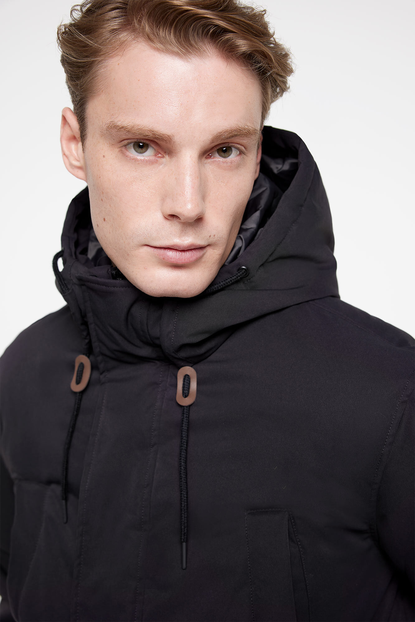 Milano Parka com capuz qualidade nylon