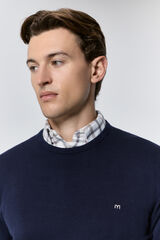 Milano Jersey básico cuello caja Navy