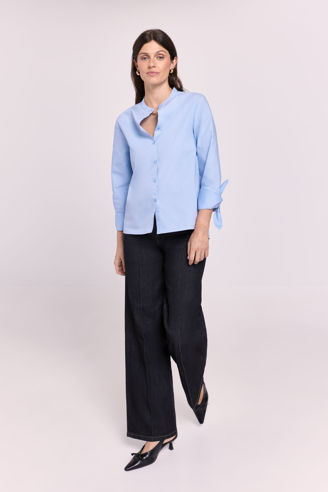 Milano Camisa cuello mao