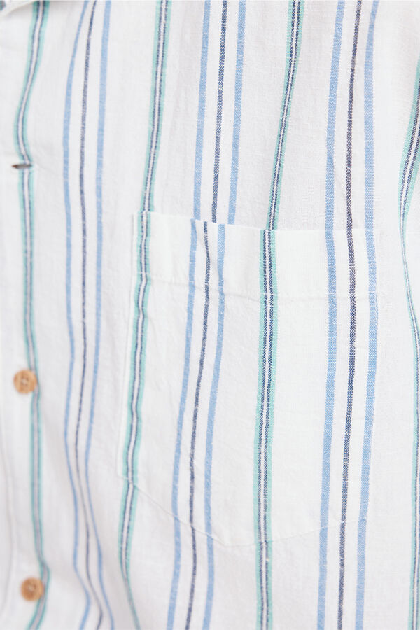 Milano Camisa de lapela curta Multicolor