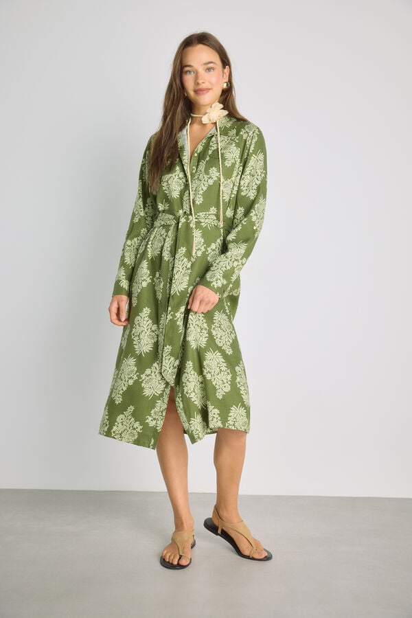 Milano Vestido camisero Verde