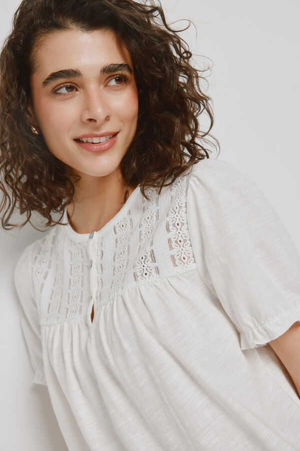 Milano T-shirt de manga curta Branco