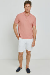 Milano Polo manga curta Rosa