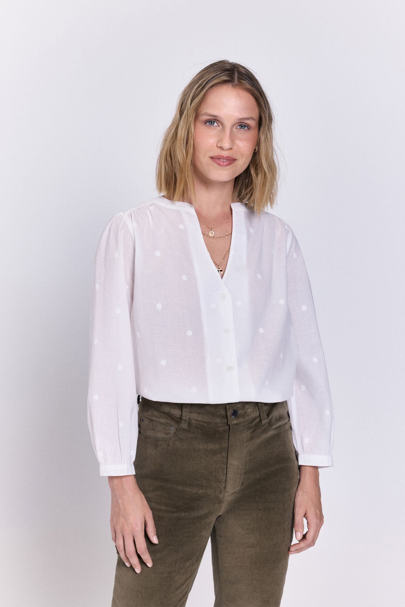Milano Blusa esvoa&ccedil;ante margarida