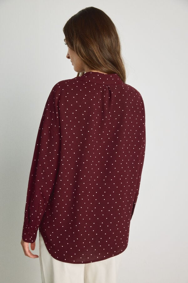 Milano Camisa estampada Bordeaux