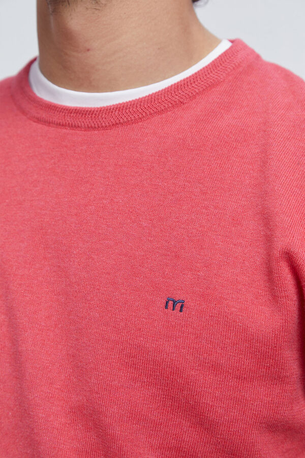 Milano Jersey Patch Cuello Caja Rosa