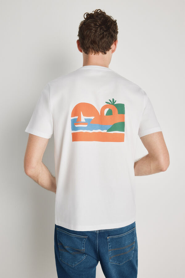 Milano T-shirt de manga curta Branco
