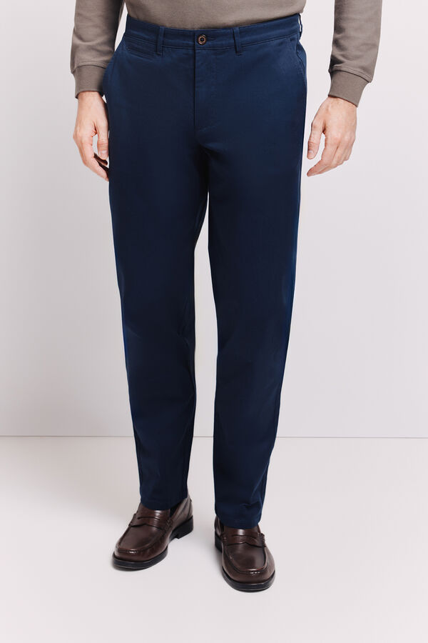 Pedro del Hierro Pantal&oacute;n chino regular fit Navy