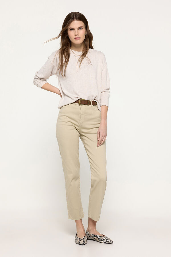 Milano Camisola pointelle de soft touch Bege