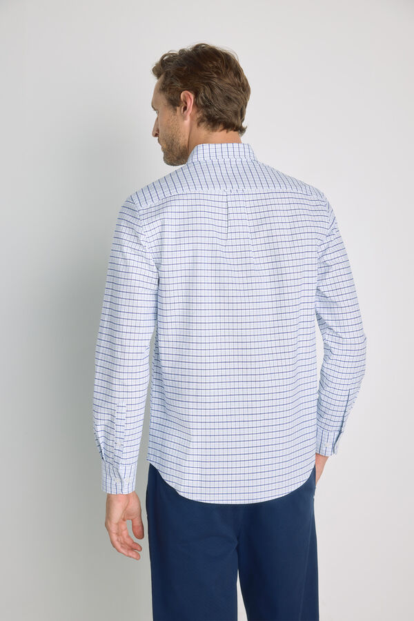 Milano Camisa cuadros manga larga Navy
