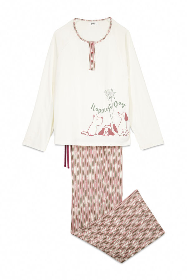 Milano Pijama estampado Bege