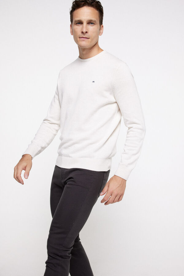 milano Cal&ccedil;as 5 Bolsos Skinny Cinzento oscuro