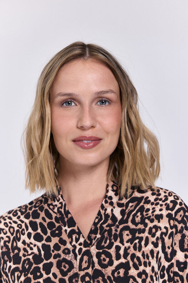 Milano Blusa fluida Marrón