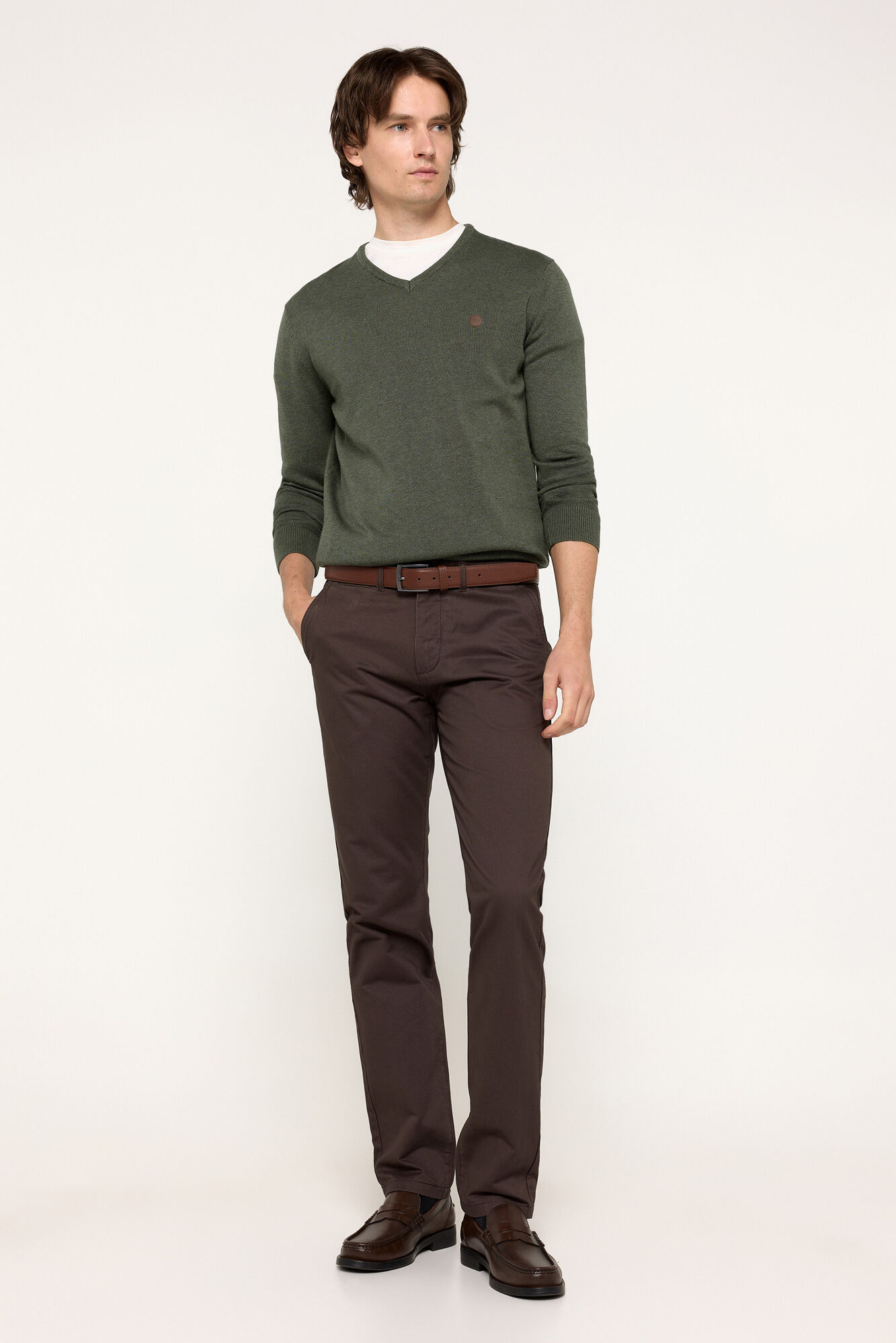 Milano Jersey cuello pico parche