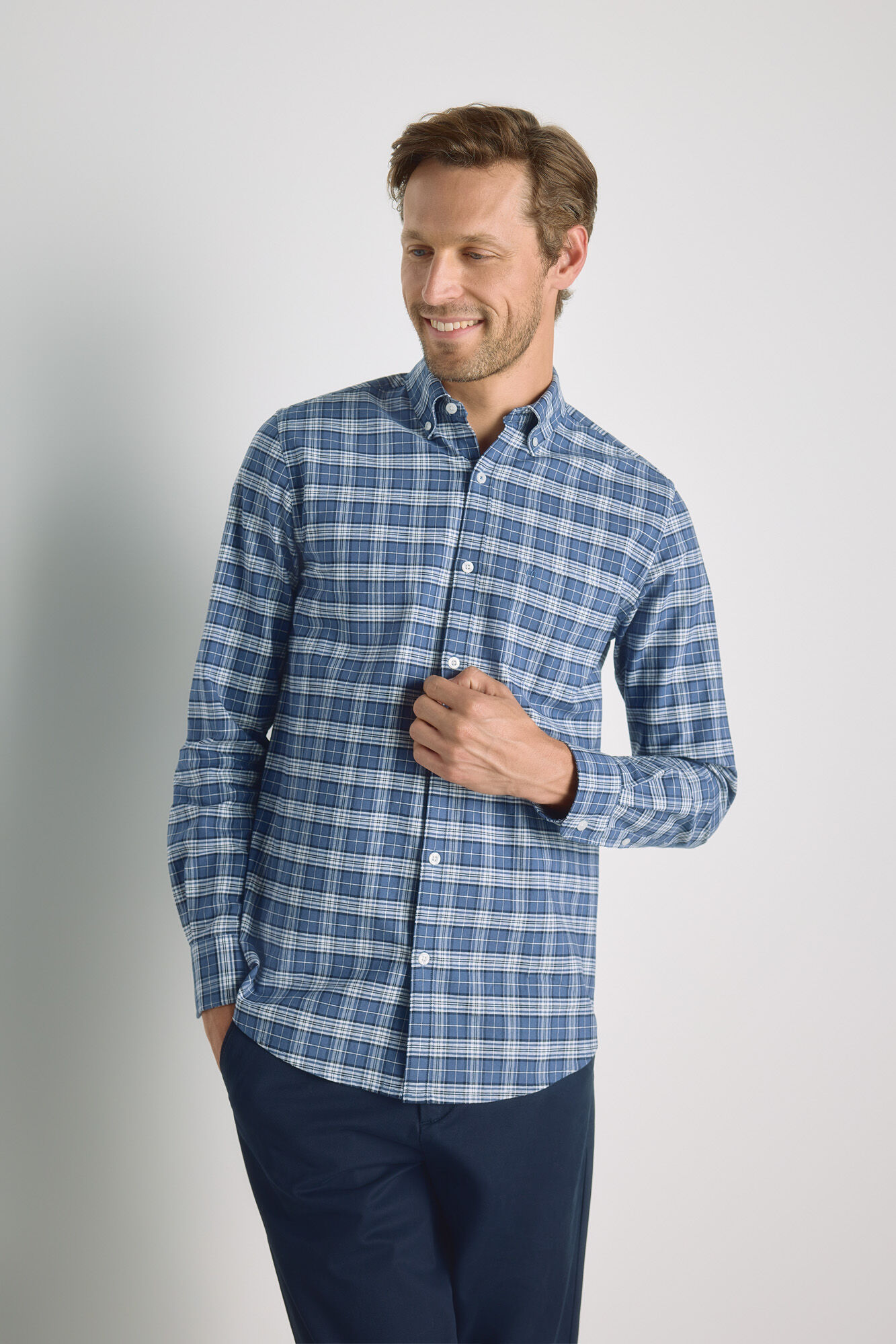 Milano Camisa cuadros manga larga