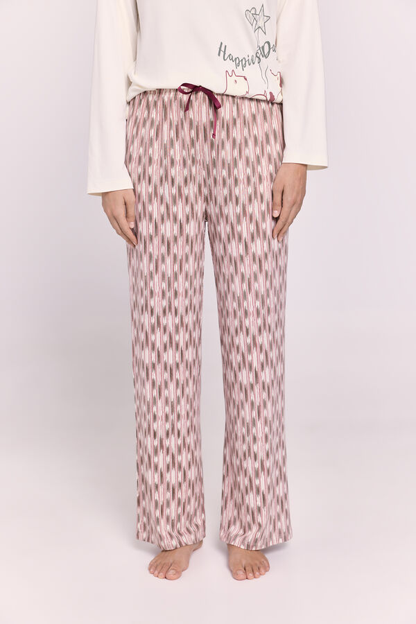 Milano Pijama estampado Bege