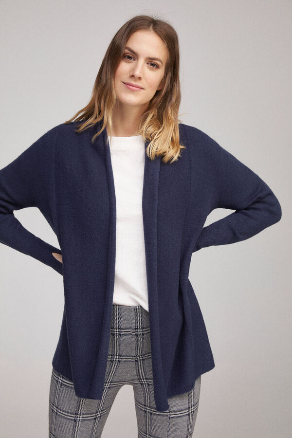Fifty Outlet Cardigan tacto suave Navy