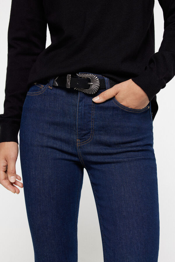 Fifty Outlet Pantalón Slim Denim Azul Oscuro