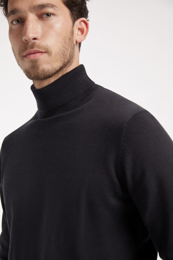 Fifty Outlet Jersey cuello vuelto Negro