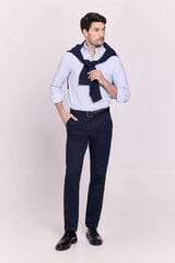 Milano Camisa de manga comprida &agrave;s riscas Azul indigo