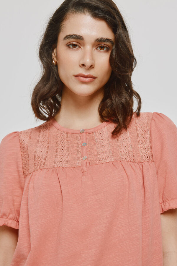 Milano T-shirt de manga curta Rosa