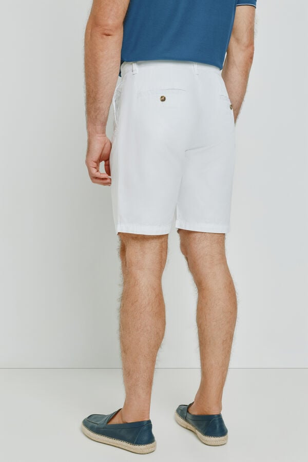 Milano Bermuda lisa Blanco