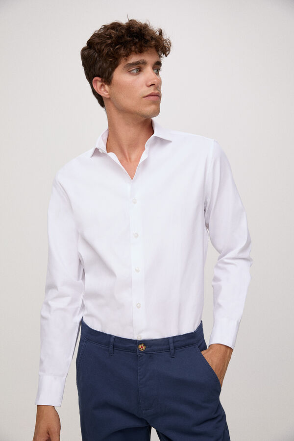 Fifty Outlet Camisa Semivestir PdH Blanco