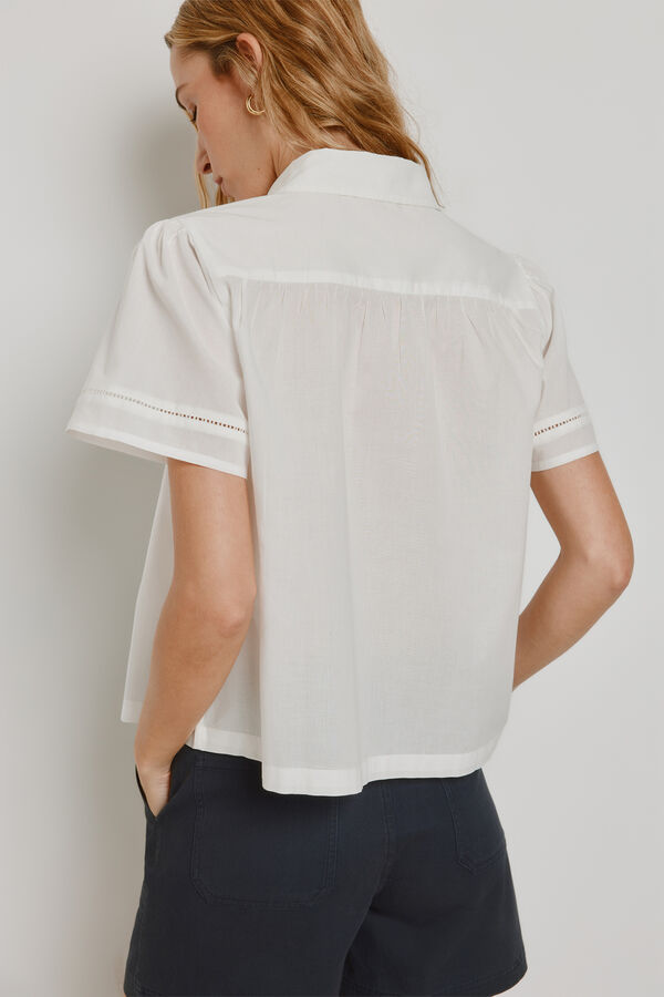 Milano Blusa de manga curta Branco