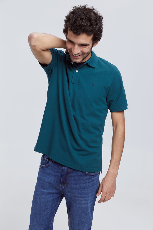 Pedro del Hierro Polo b&aacute;sico PdH Verde