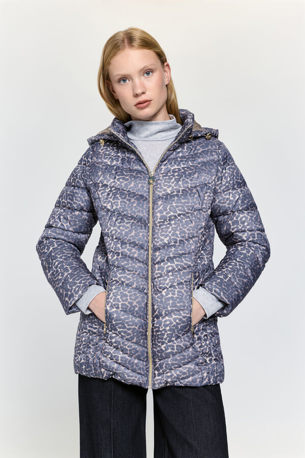 Milano Cazadora acolchada estampada Beige/Claro