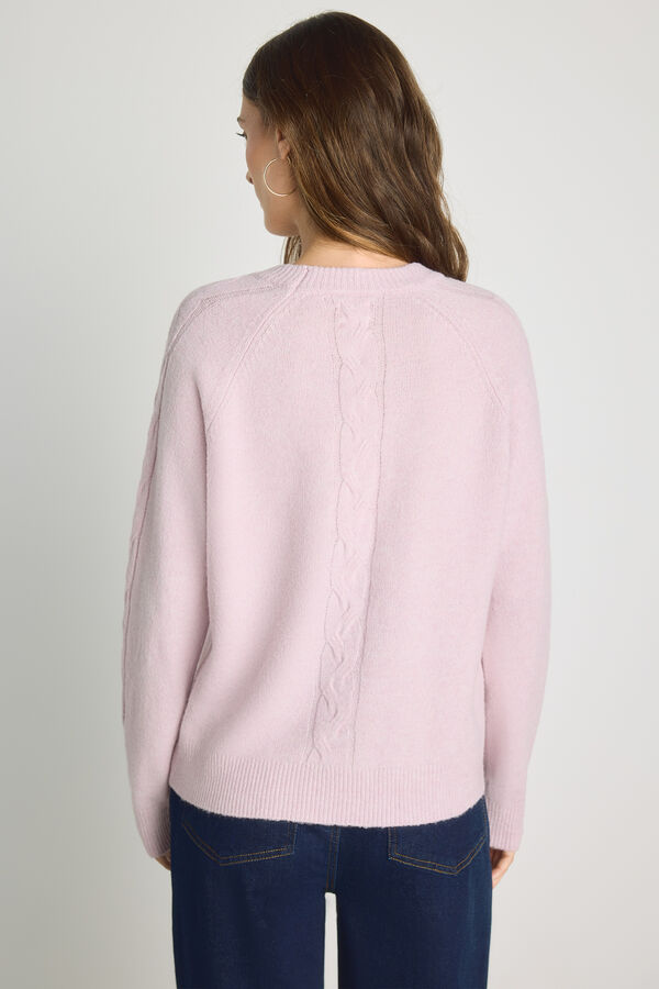Milano Camisola gola redonda com estrutura Rosa