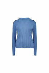 Milano Camisola gola perkins Azul claro