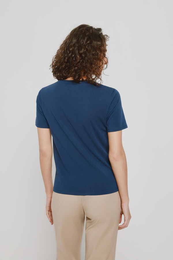 Milano T-shirt manga curta Marinho