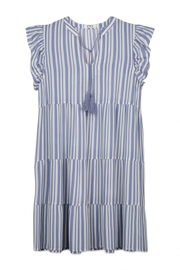 Milano Vestido curto estampado Azul claro